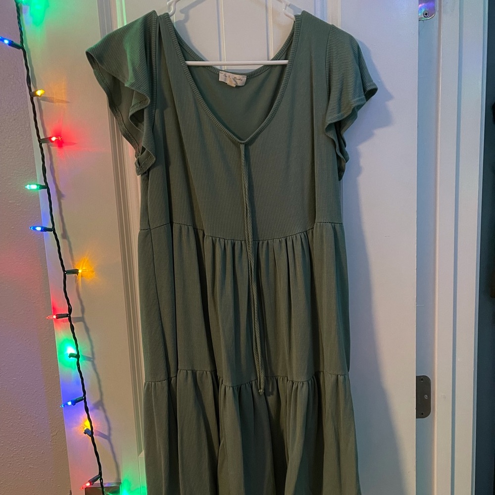 Ladies green minindress